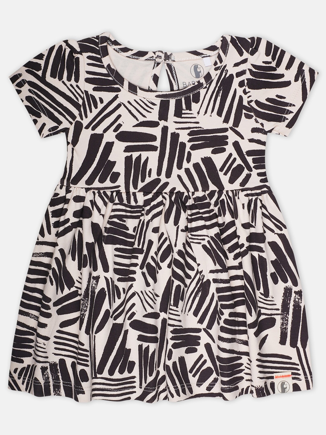 

Babysafe Infant Girls Print A-Line Dress, Cream
