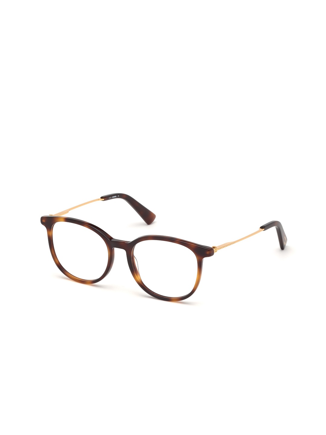 

DIESEL Women Tortoise Shell Full Rim Medium Oval Frames, Brown