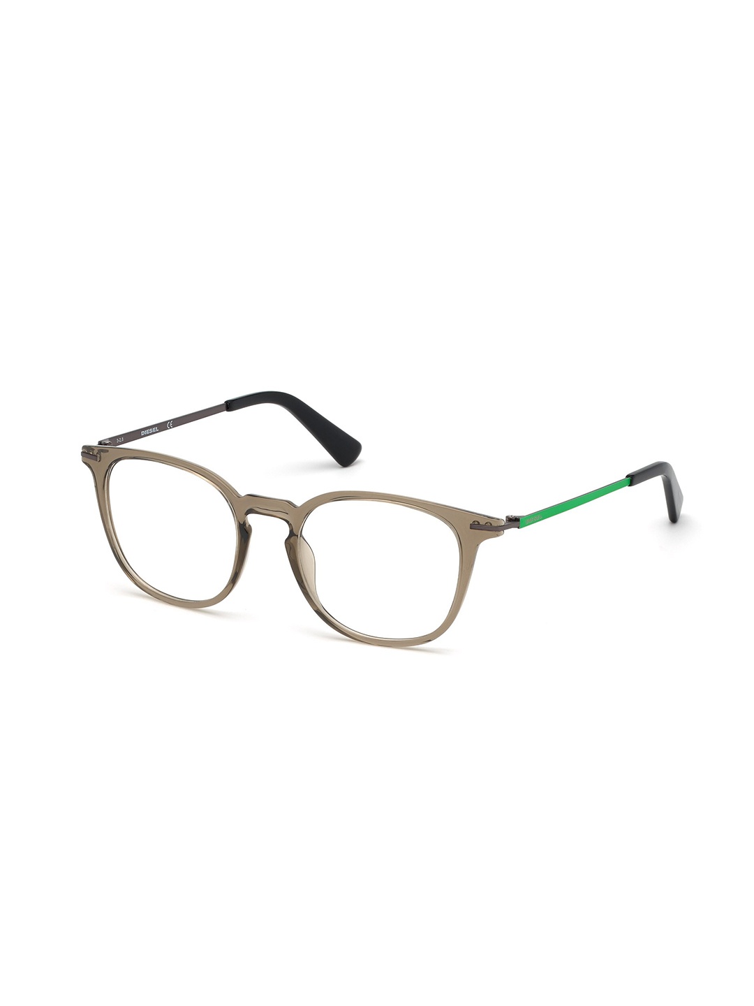 

DIESEL Men Full Rim Round Frames DL5314 50 045, Transparent