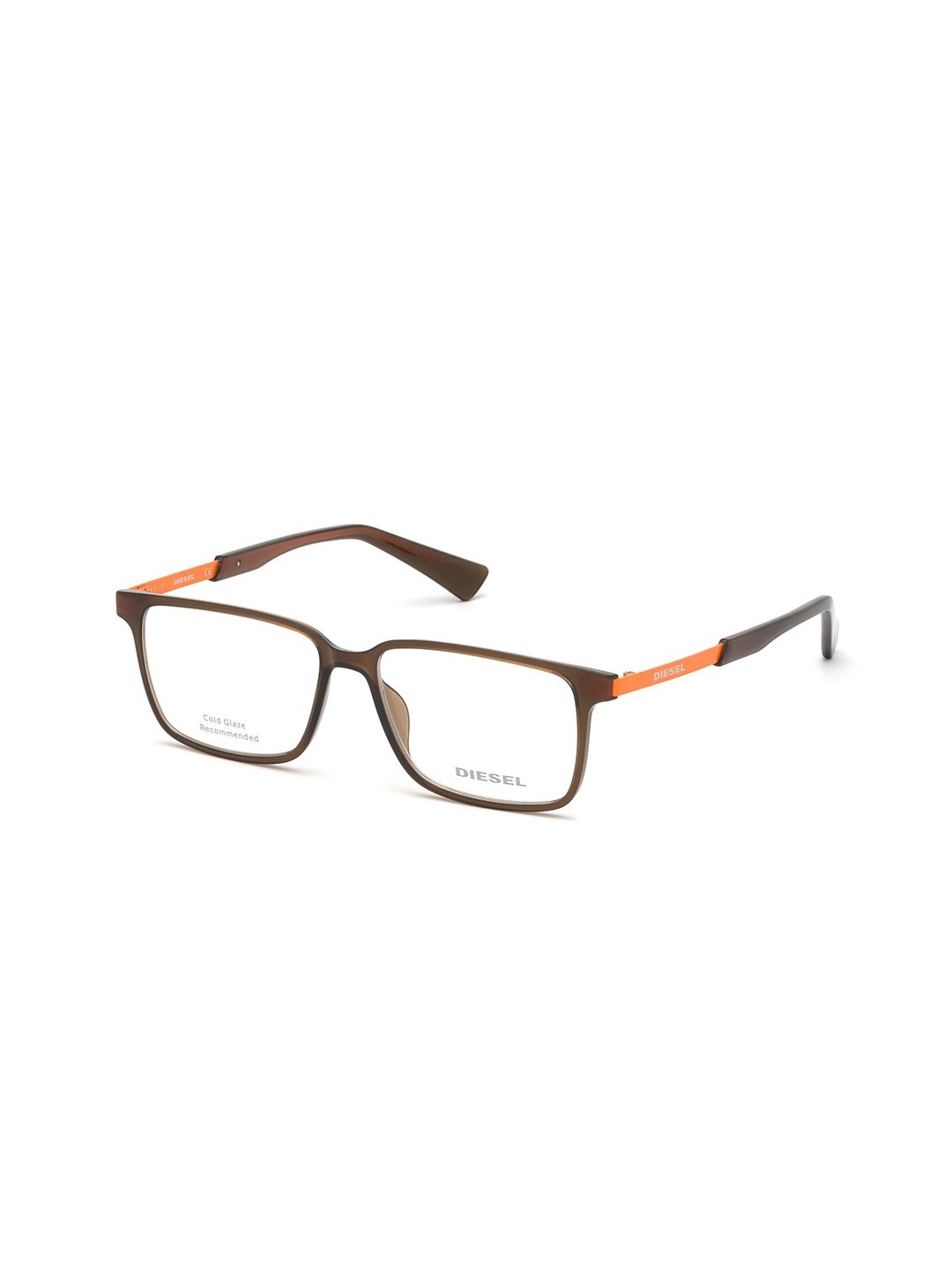 

DIESEL Men Full Rim Rectangle Frames DL5290 53 045, Transparent