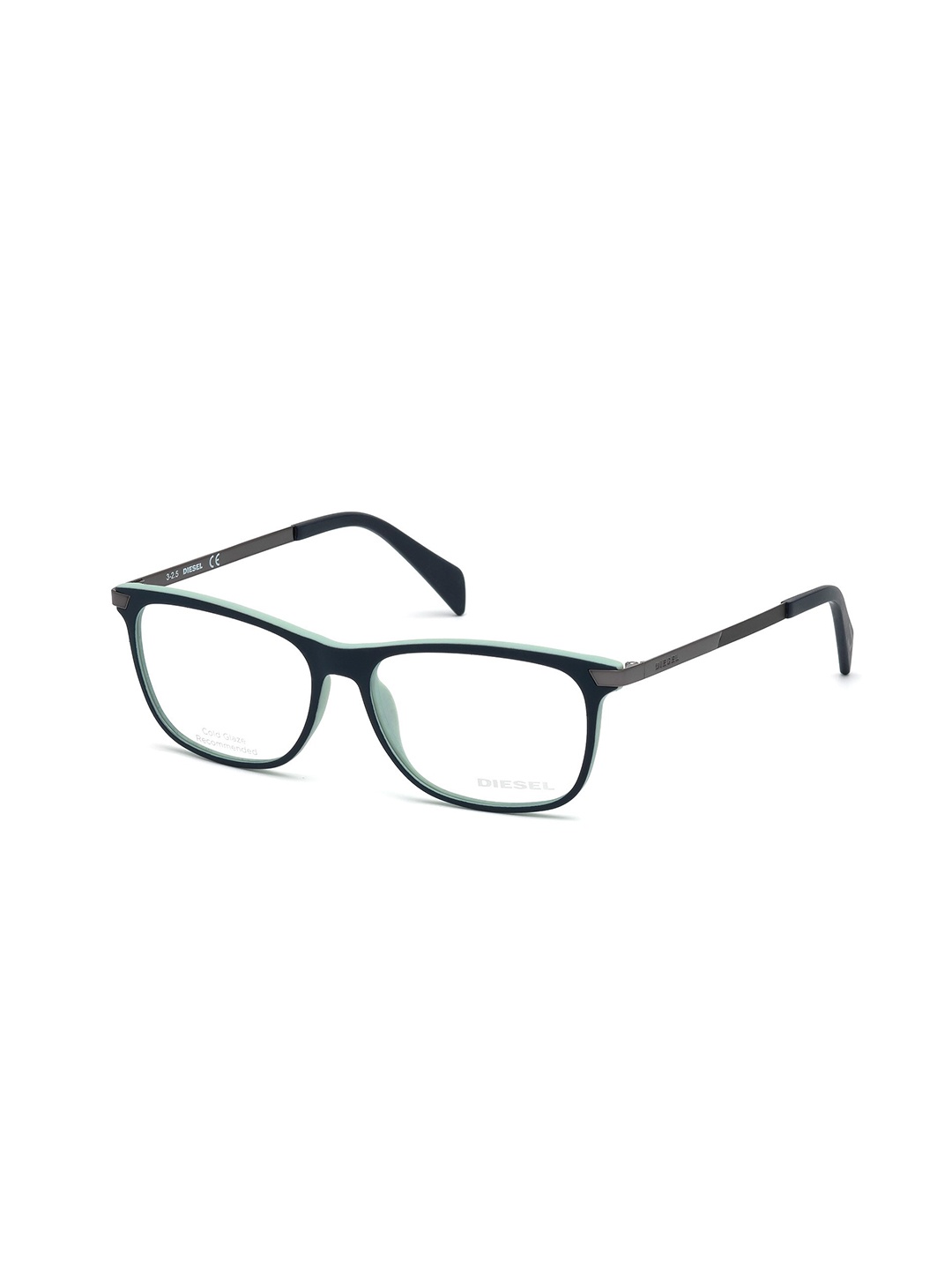 

DIESEL Men Full Rim Rectangle Frames DL5218 53 092, Transparent