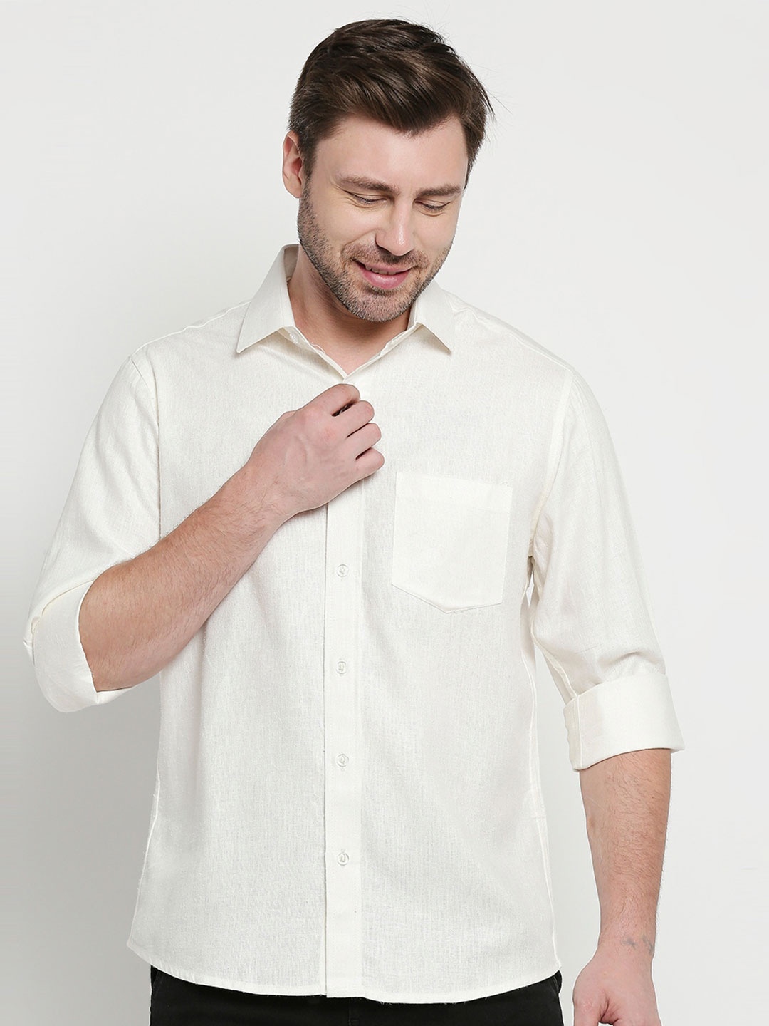 

MOD ECRU Regular Fit Casual Shirt, Off white