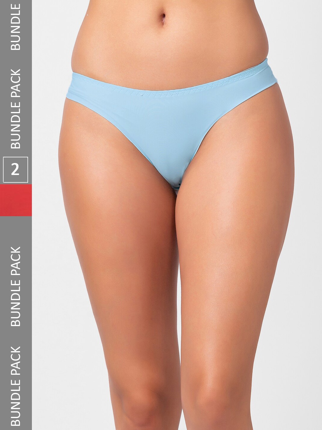 

NOIRA Women Pack Of 2 Assorted Seamless Thong Briefs