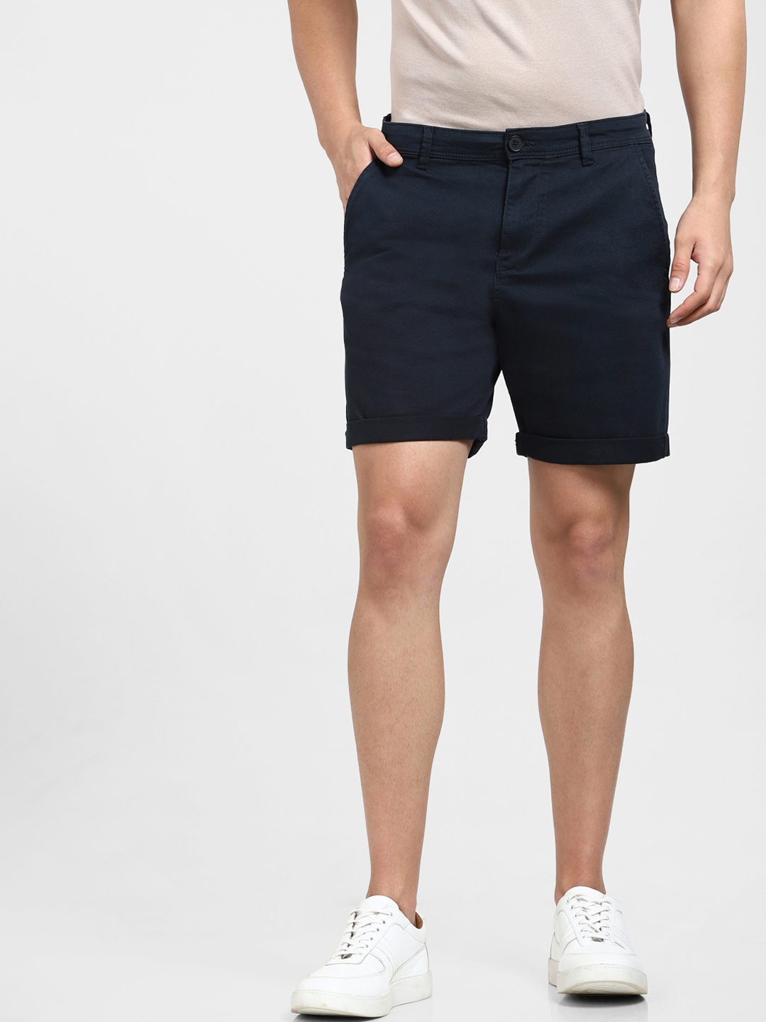 

SELECTED Men Mid-Rise Shorts, Blue