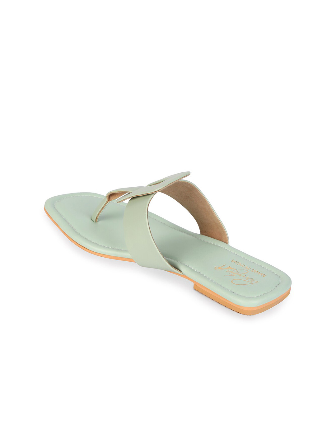 

Bowtoes Women T-Straps Open Toe Flats, Green