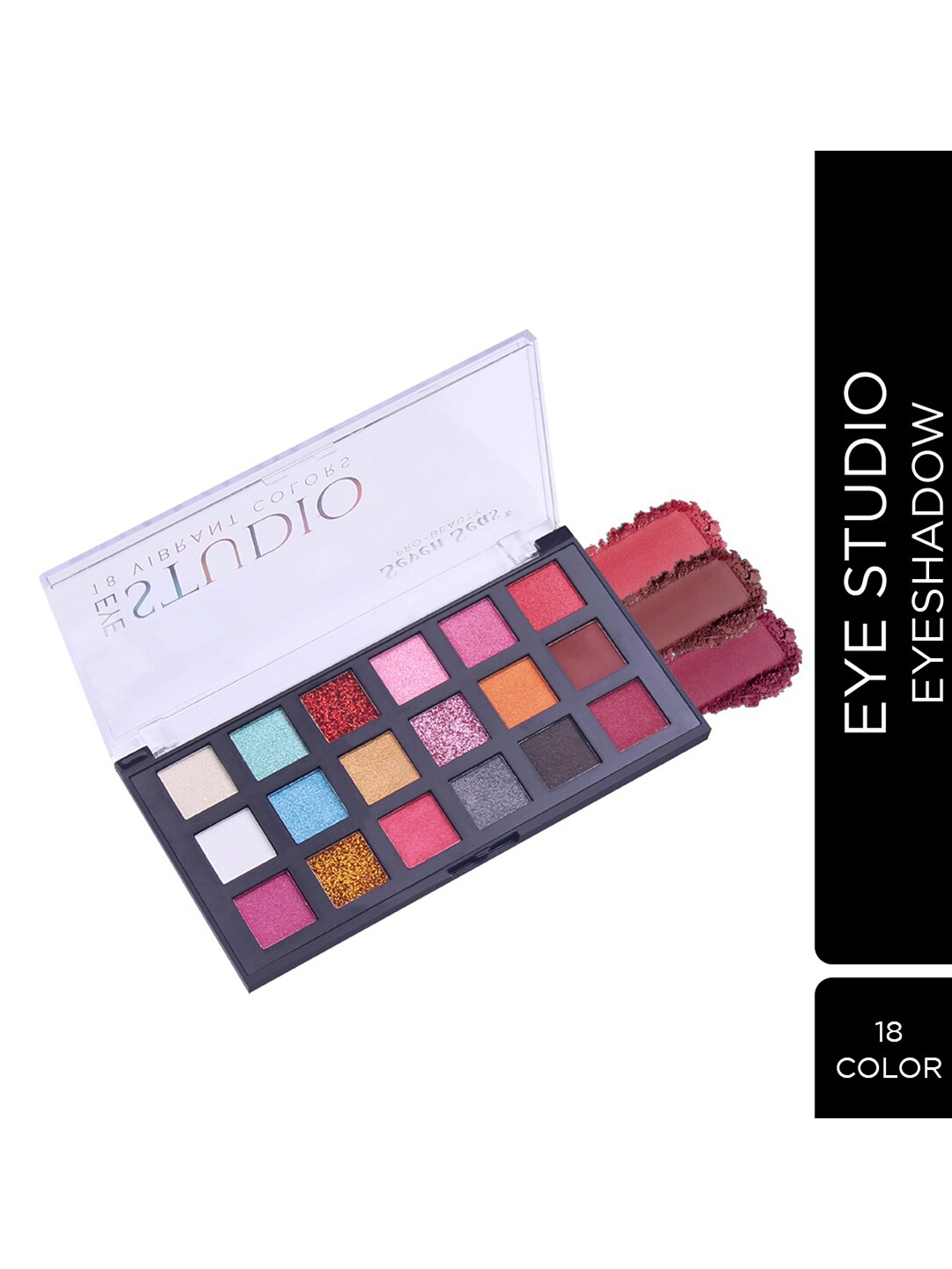 

Seven Seas Eye Studio 18 Vibrant Colors Eyeshadow Palette 25g - Natural 101, Pink