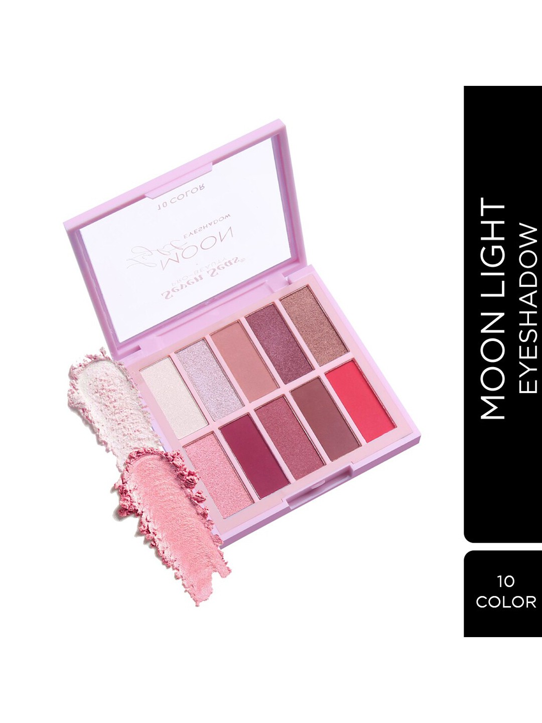 

Seven Seas Moon Light 10 Pigmented Colors Eyeshadow Palette 24.4g - Natural 101, Pink