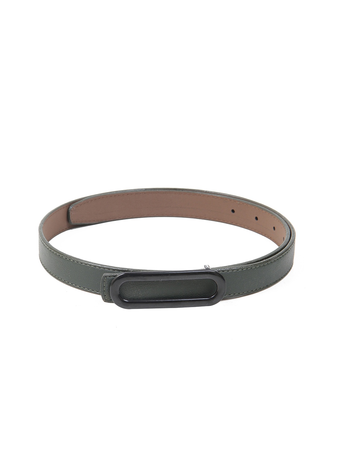

Calvadoss Women Textured Push Pin Closure Belt, Green
