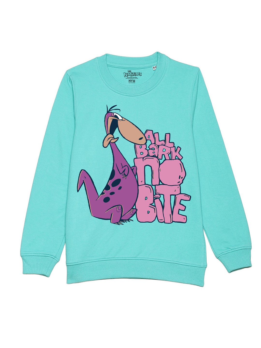 

Wear Your Mind Girls Graphic Printed Sweatshirt, Turquoise blue