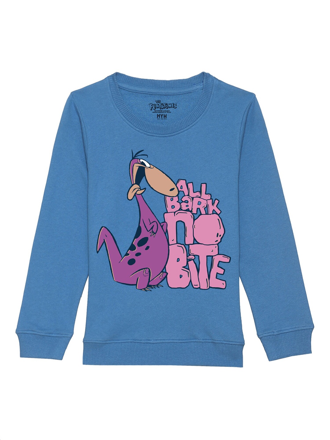 

Wear Your Mind Girls Graphic Printed Sweatshirt, Blue