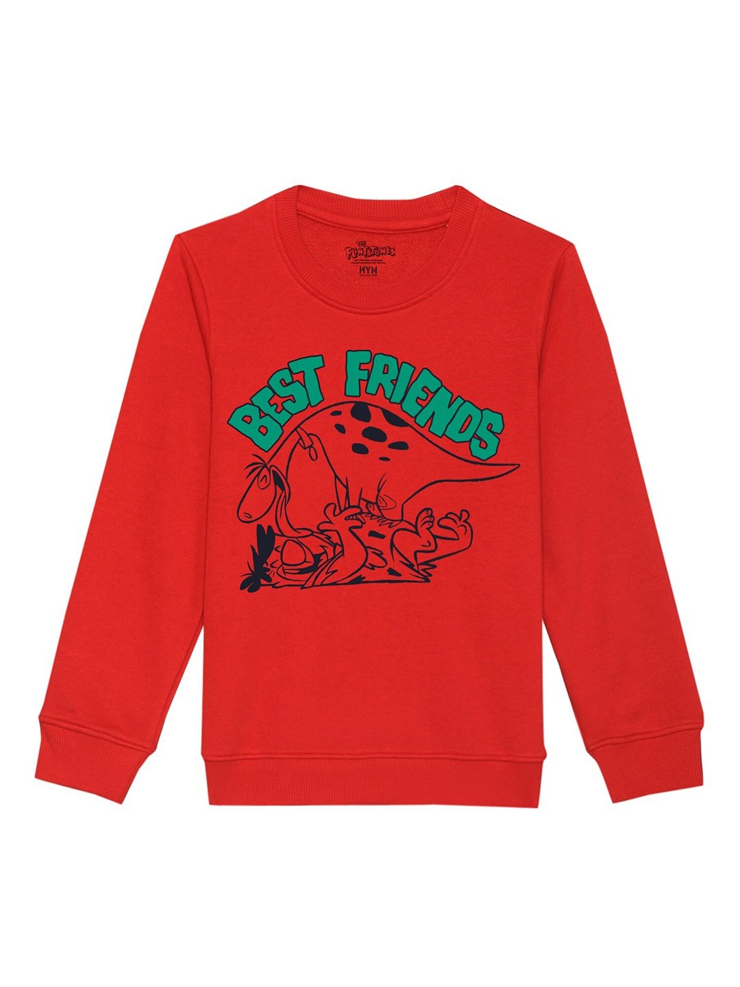 

Wear Your Mind Girls Graphic Printed Sweatshirt, Red