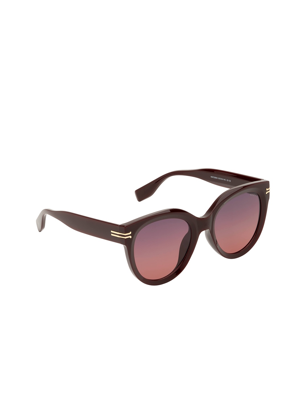 

KOSCH ELEMENTE Women Round Sunglasses With Polarised Lens KST 23805, Red