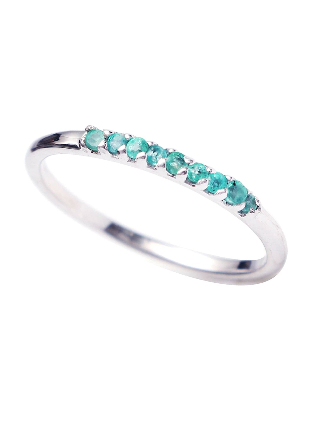 

HIFLYER JEWELS 92.5 Sterling Silver Stone-Studded Ring