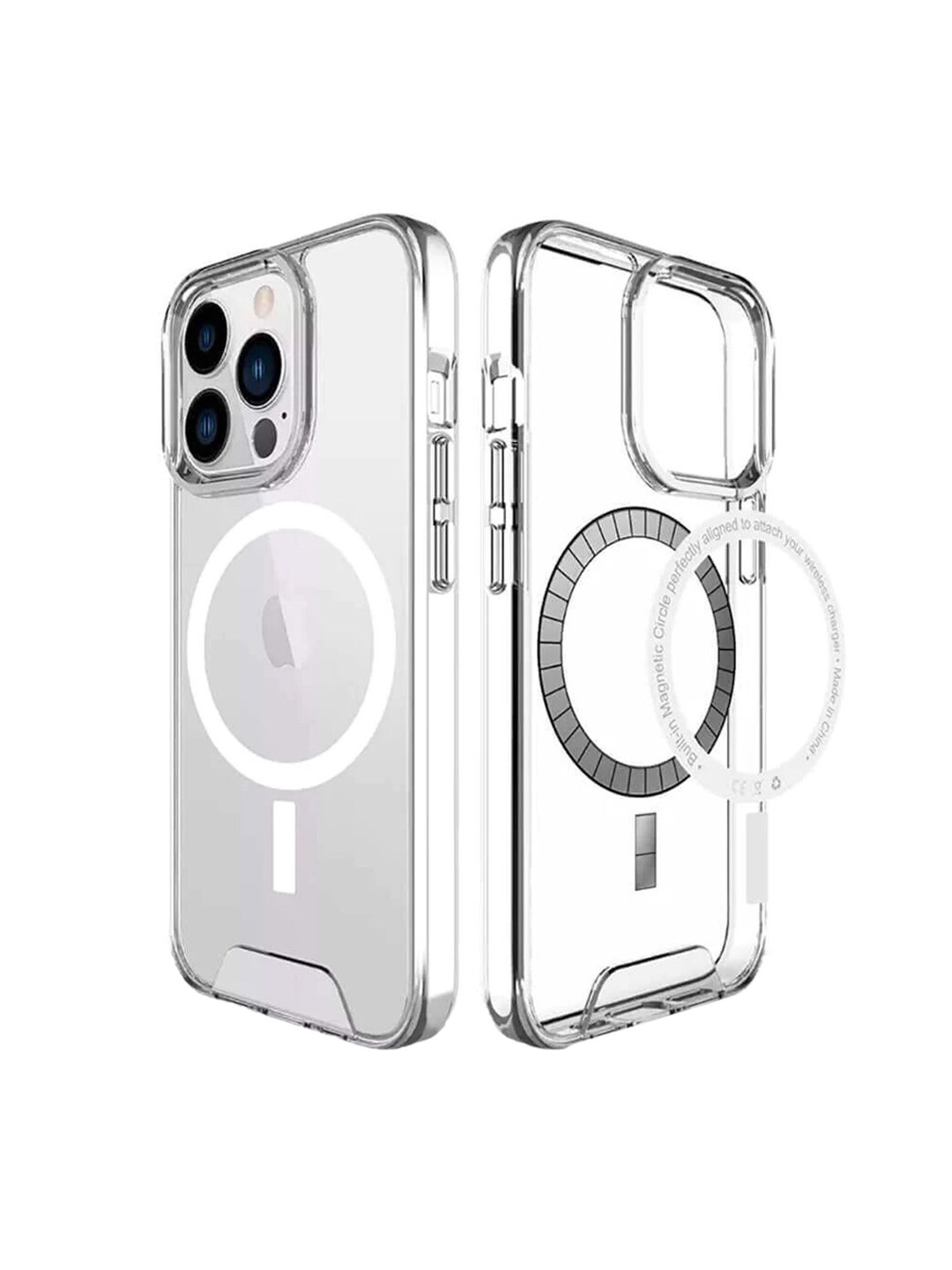 

TREEMODA Magsafe iPhone 12 Pro Clear Phone Back Cover, Transparent