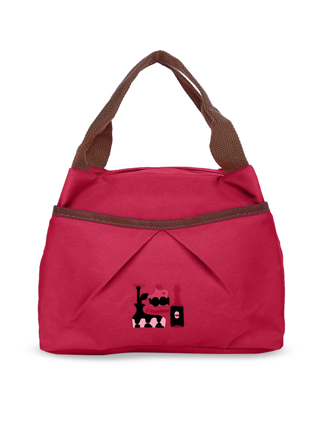 

Instabuyz Insulated Plain Water Proof Lunch Bag, Magenta