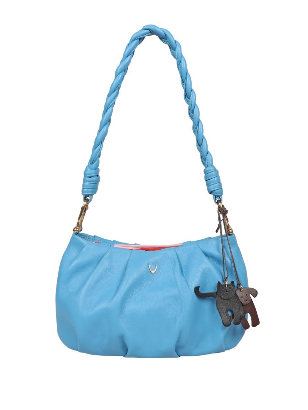 

Hidesign Leather Structured Shoulder Bag, Blue