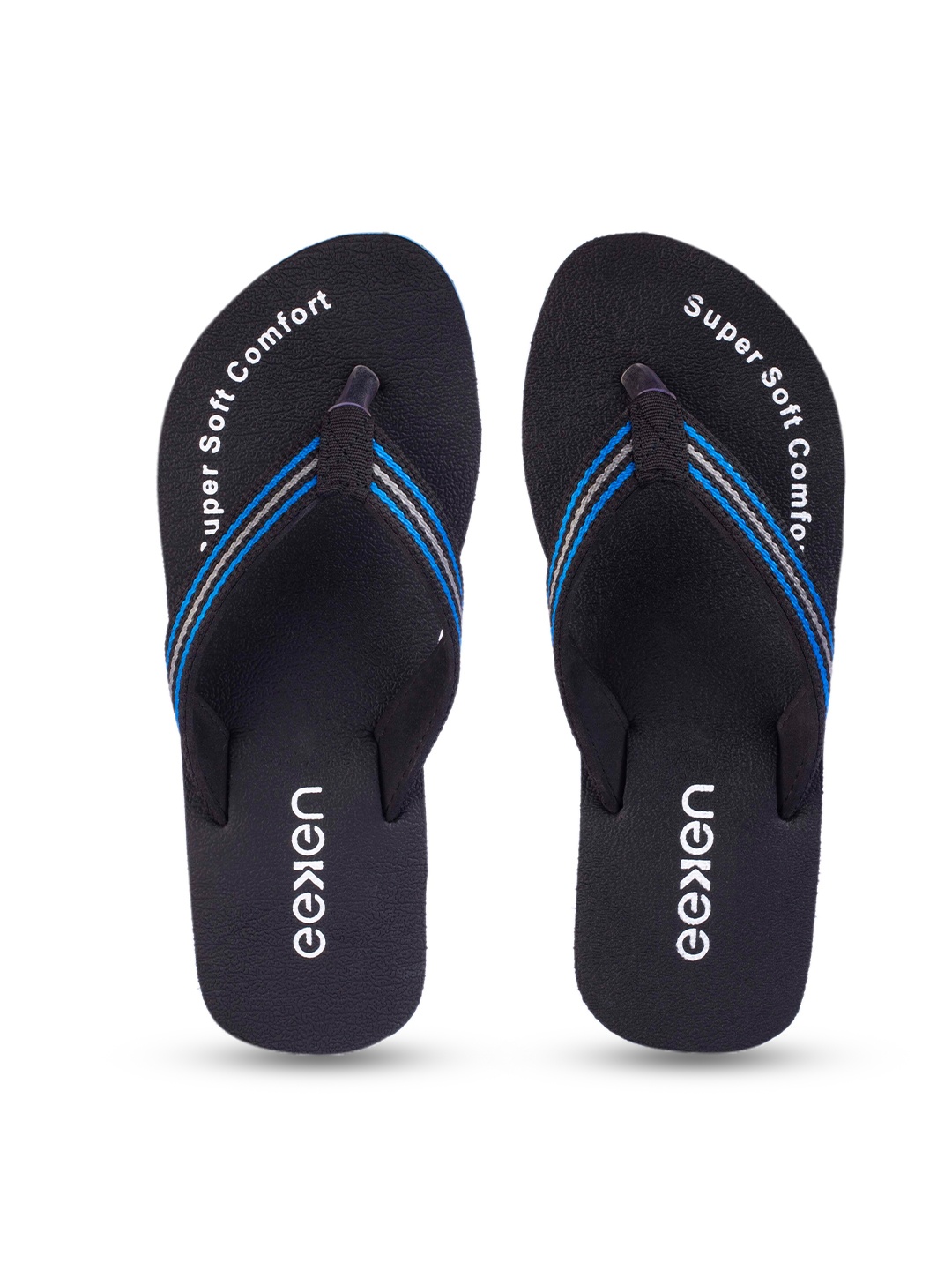 

Paragon Eeken Women Super Soft Comfort Anti-Skid Lightweight Thong Flip-Flops, Black