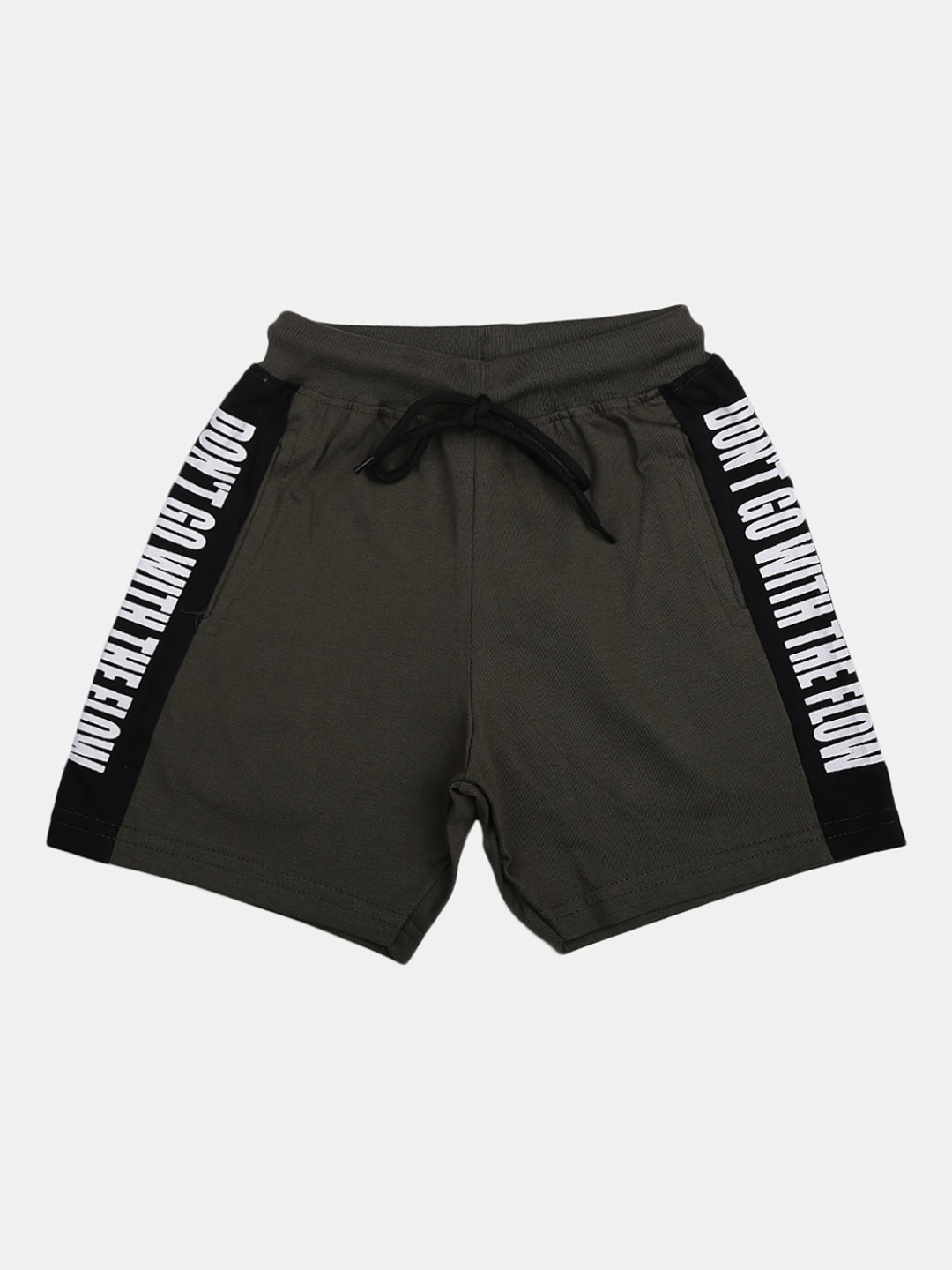 

V-Mart Boys Olive Green Printed Shorts
