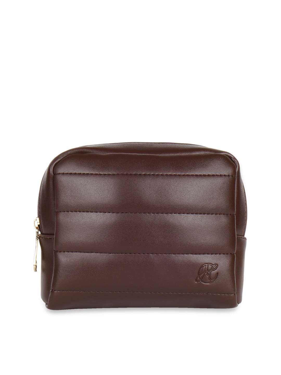 

Anna Claire Textured PU Structured Sling Bag with Quilted, Brown