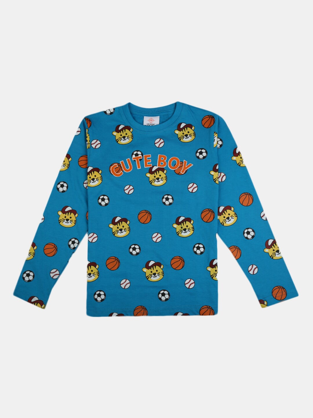 

V-Mart Boys Graphic Printed Cotton T-shirt, Blue