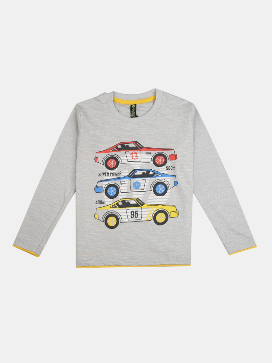 

V-Mart Boys Graphic Printed Long Sleeves Cotton T-shirt, Grey