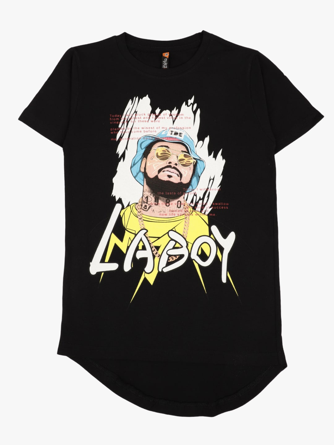 

V-Mart Boys Graphic Printed Single Jersey Cotton T-shirt, Black