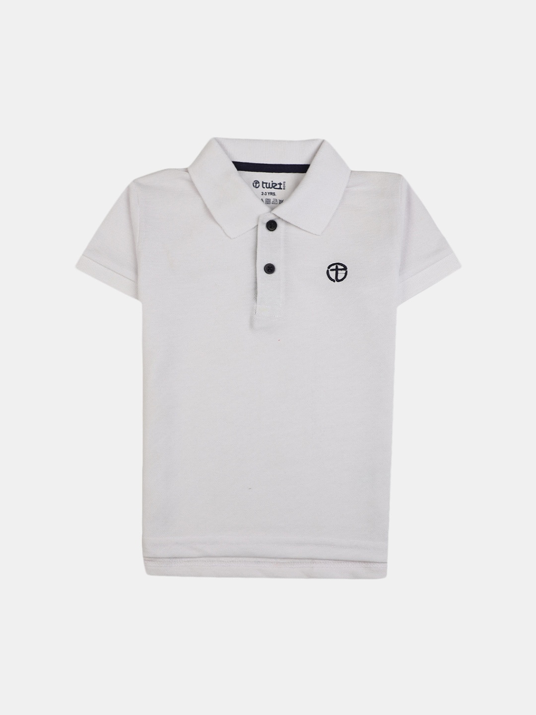 

V-Mart Boys Polo Collar Cotton T-shirt, White