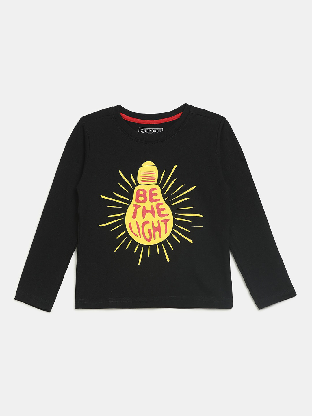 

V-Mart Boys Typography Printed Cotton T-shirt, Black