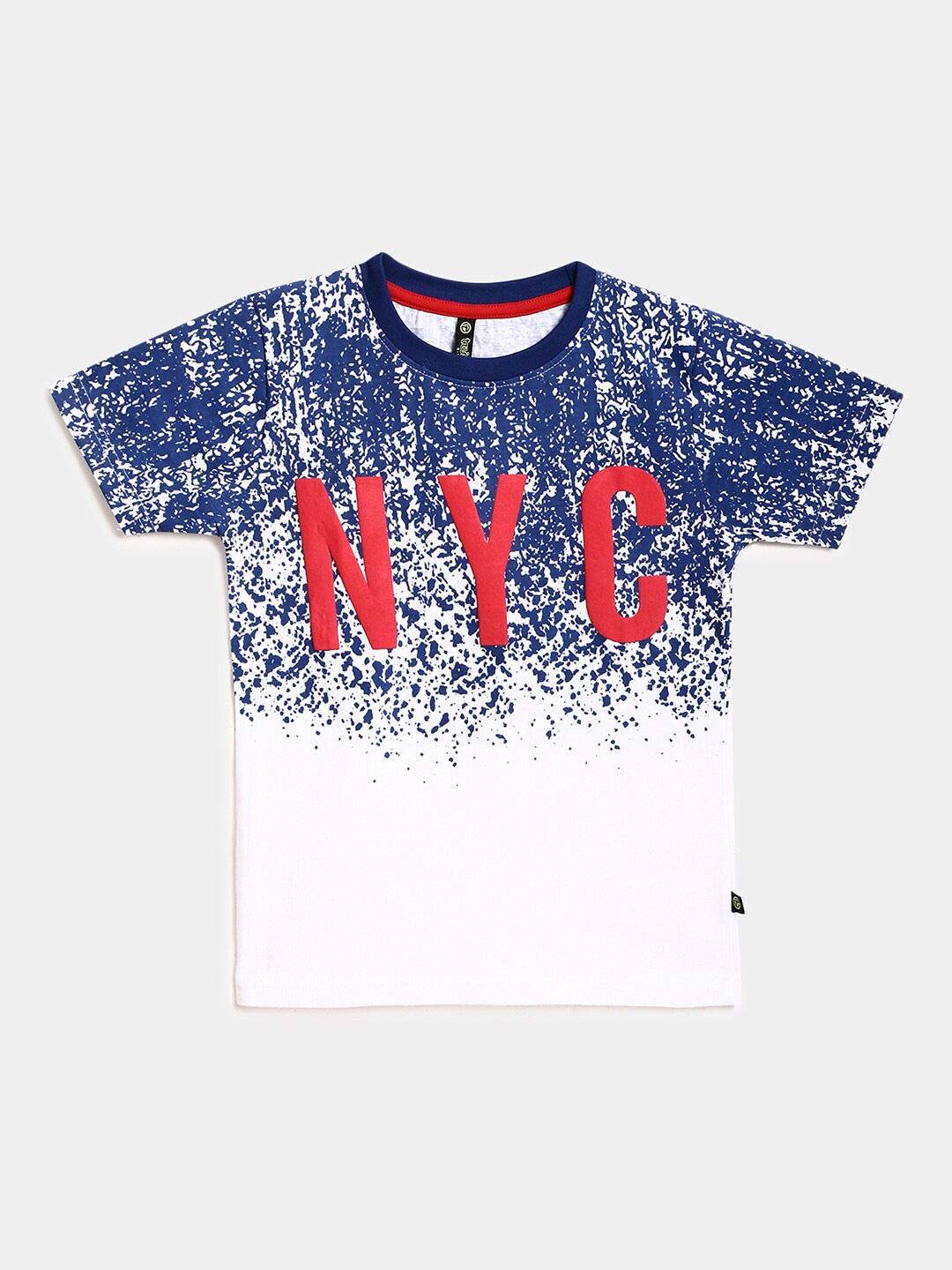 

V-Mart Round Neck Typography Printed Cotton T-shirt, White