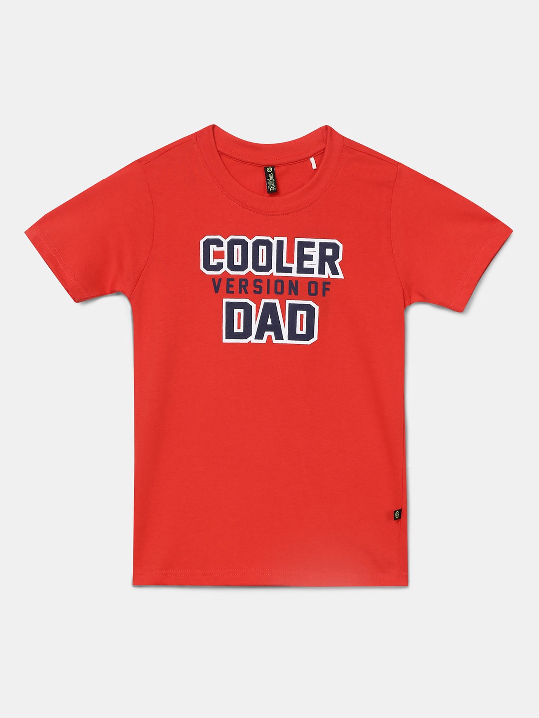 

V-Mart Boys Typography Printed Cotton T-shirt, Red