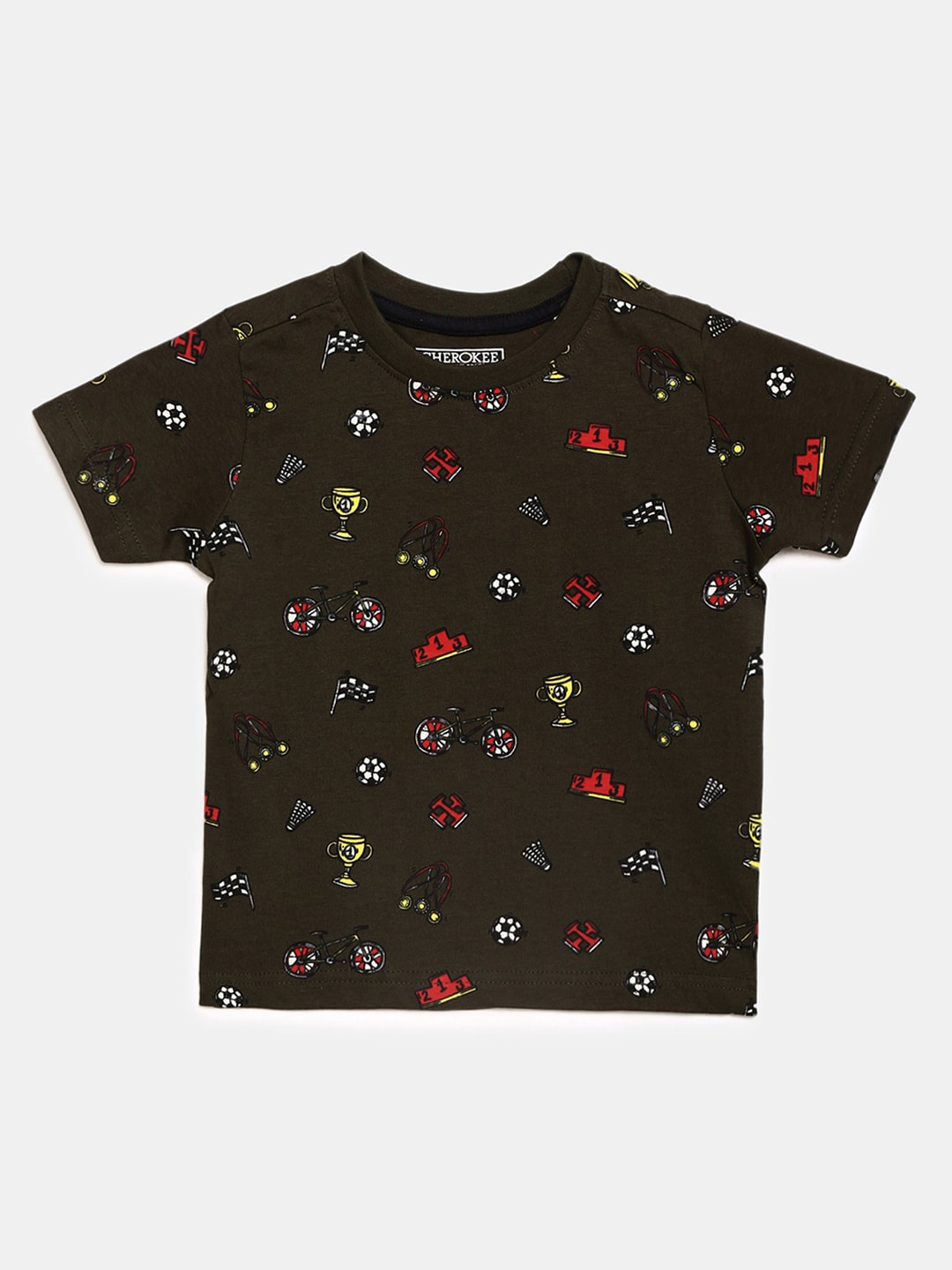 

V-Mart Girls Conversational Printed Round Neck Cotton T-shirt, Black