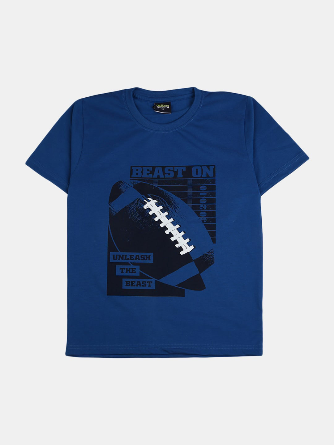 

V-Mart Boys Typography Printed Cotton T-shirt, Blue