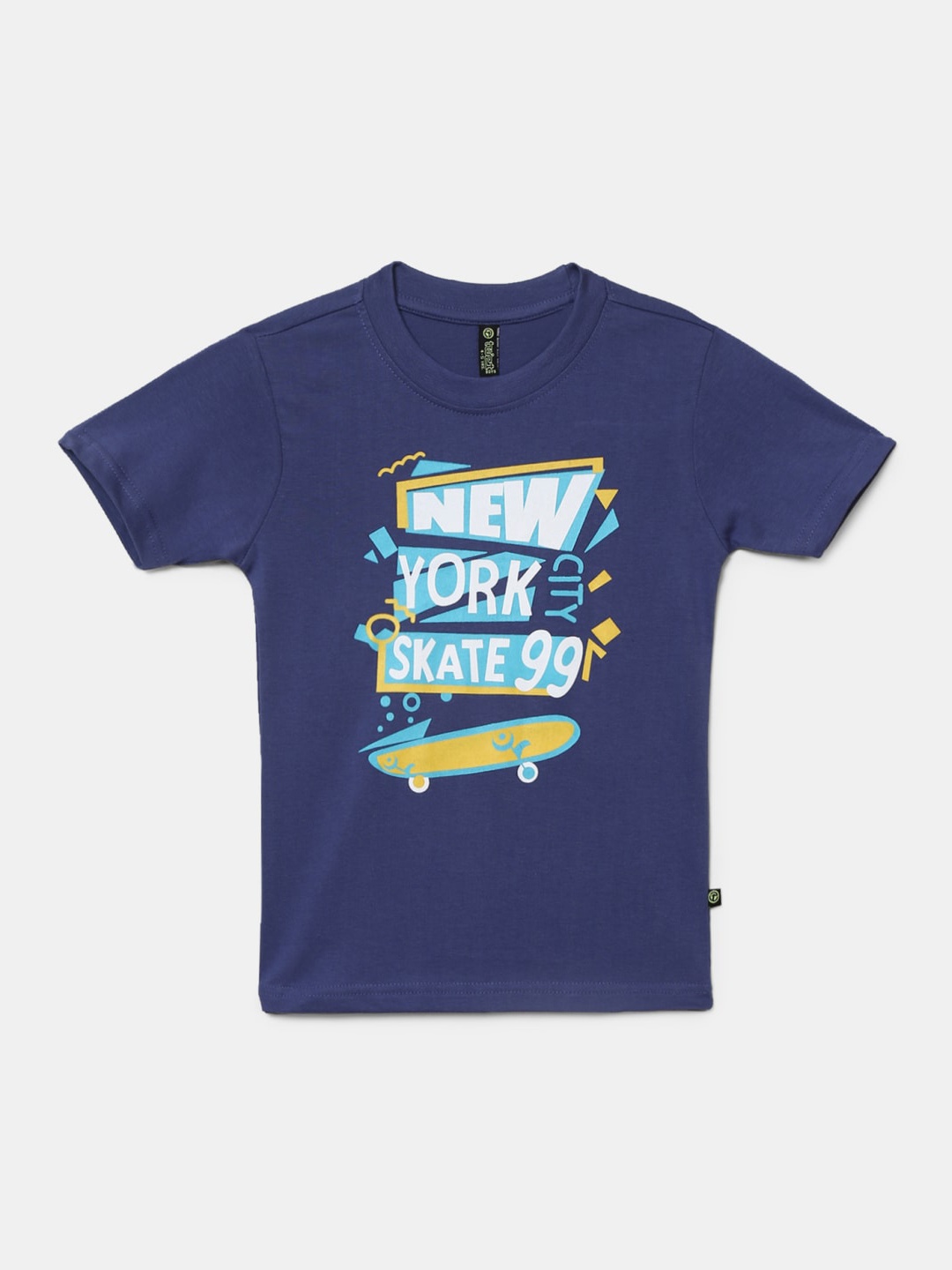 

V-Mart Boys Typography Printed Cotton T-shirt, Navy blue