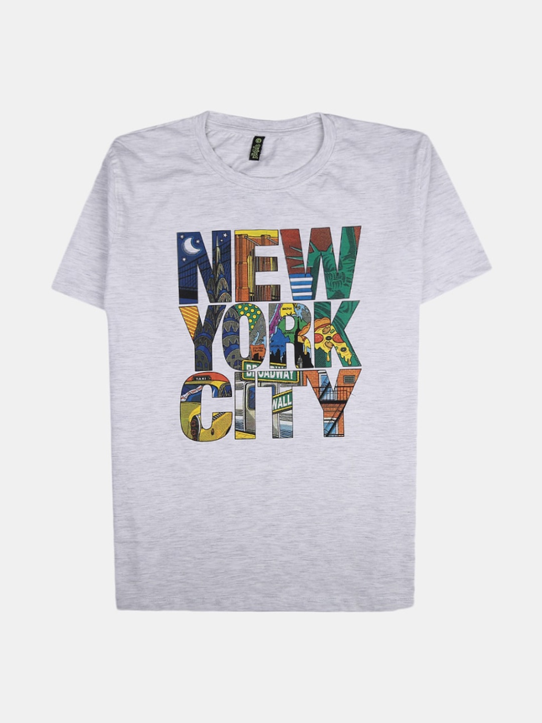 

V-Mart Boys Typography Printed Cotton T-shirt, Grey