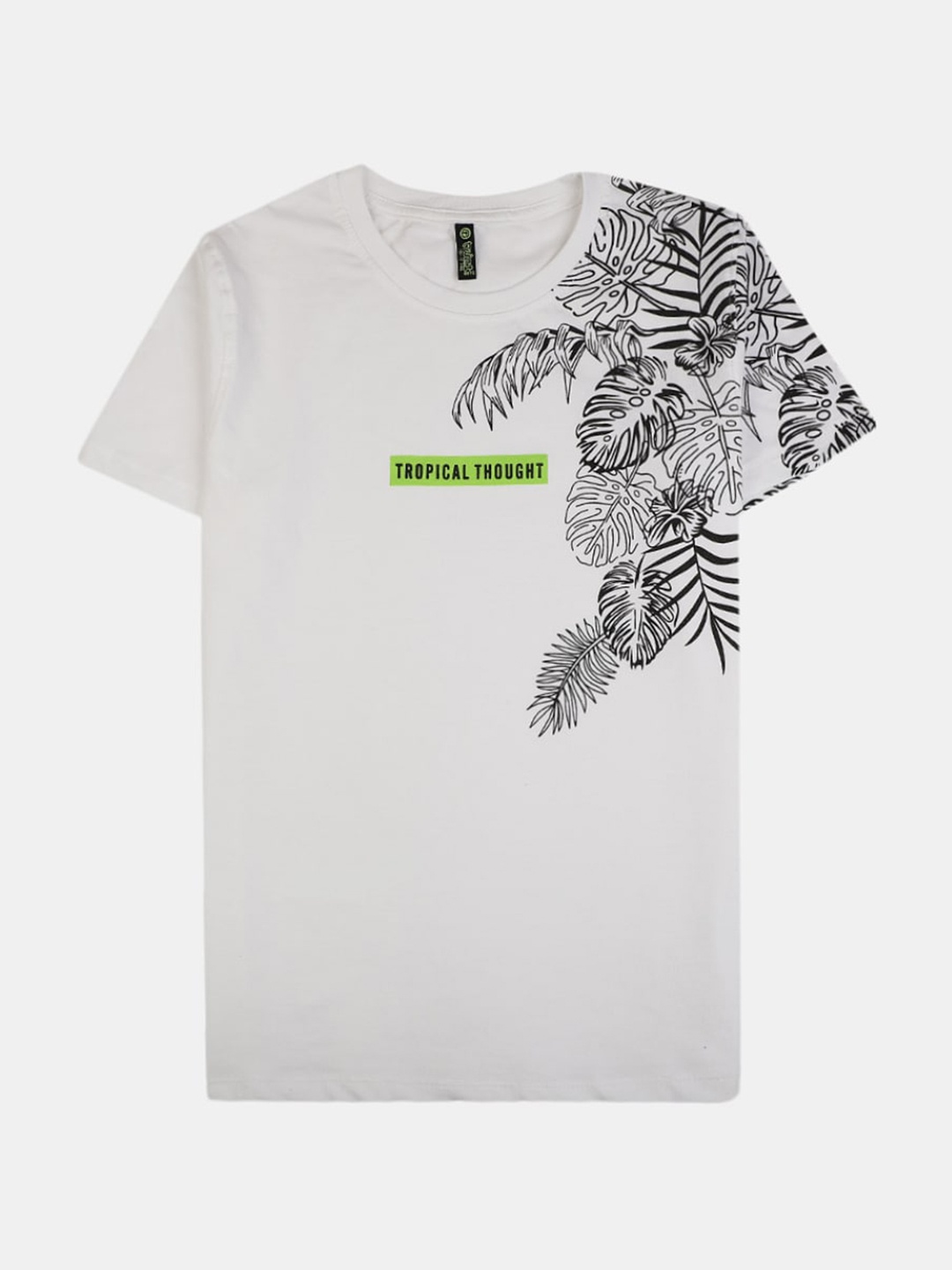 

V-Mart Boys Graphic Printed Cotton T-shirt, White