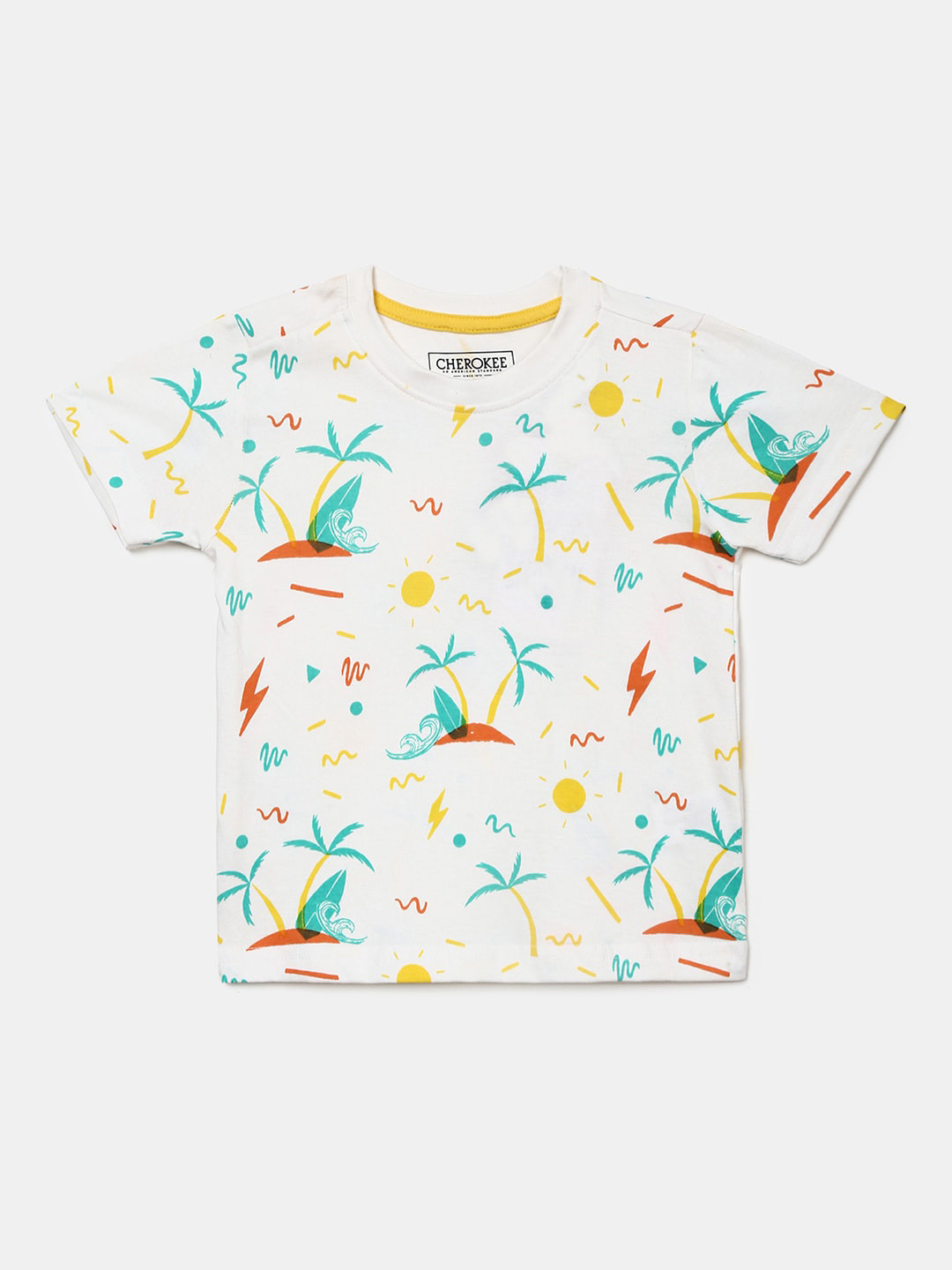 

V-Mart Boys Conversational Printed Cotton T-shirt, Off white