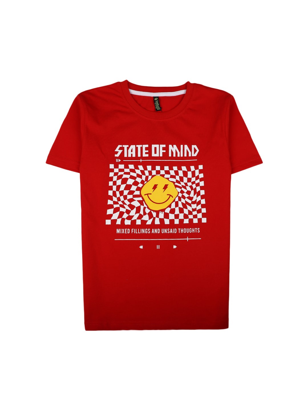 

V-Mart Boys Graphic Printed Cotton T-shirt, Red