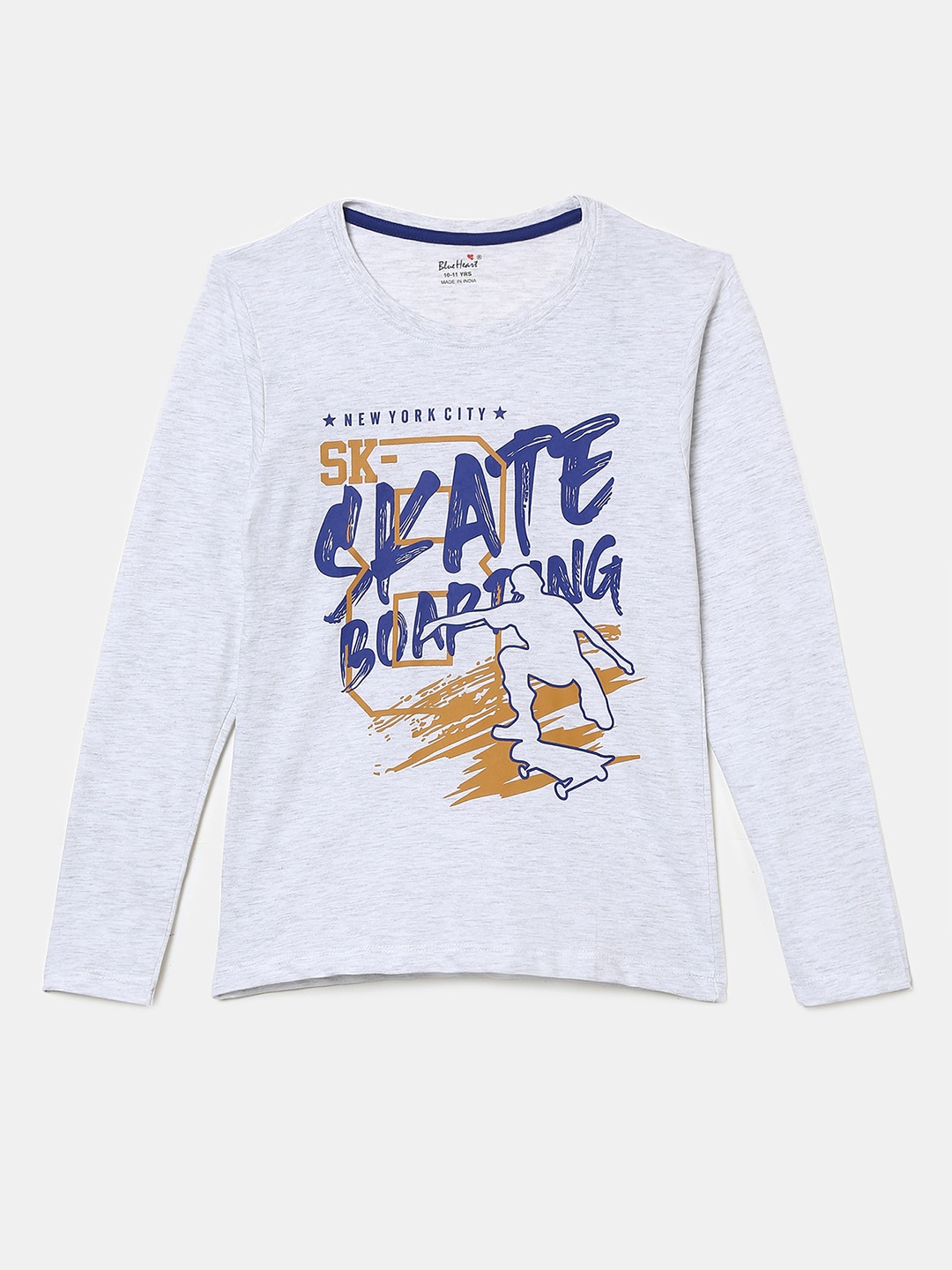 

V-Mart Boys Typography Printed Long Sleeves T-shirt, Grey