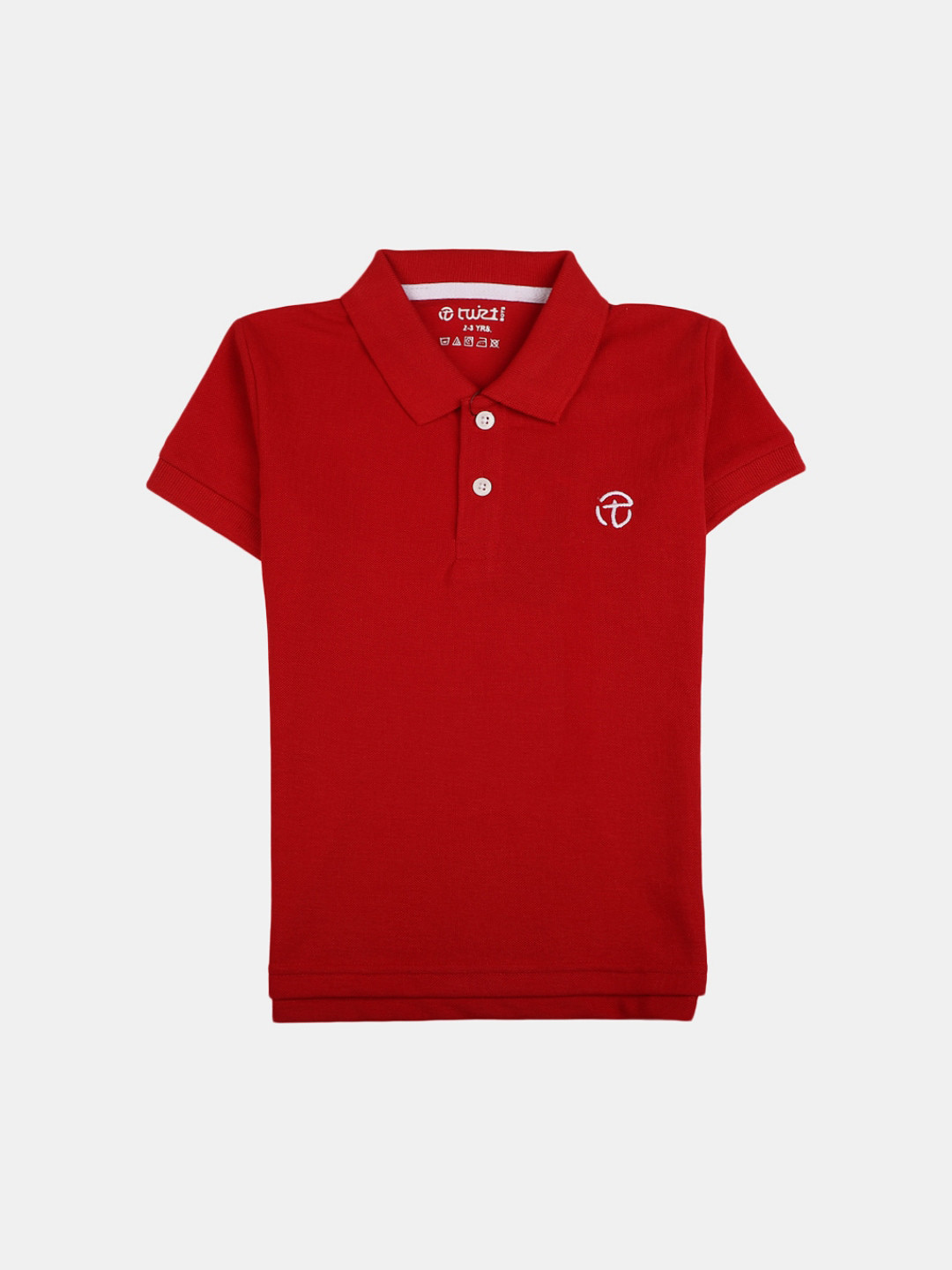 

V-Mart Boys Polo Collar Cotton T-shirt, Red