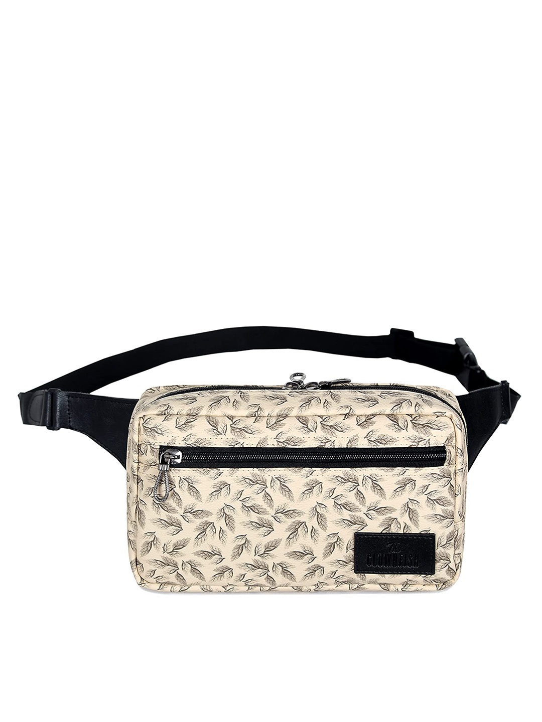 

THE CLOWNFISH Aspen Printed Waist Pouch, Cream