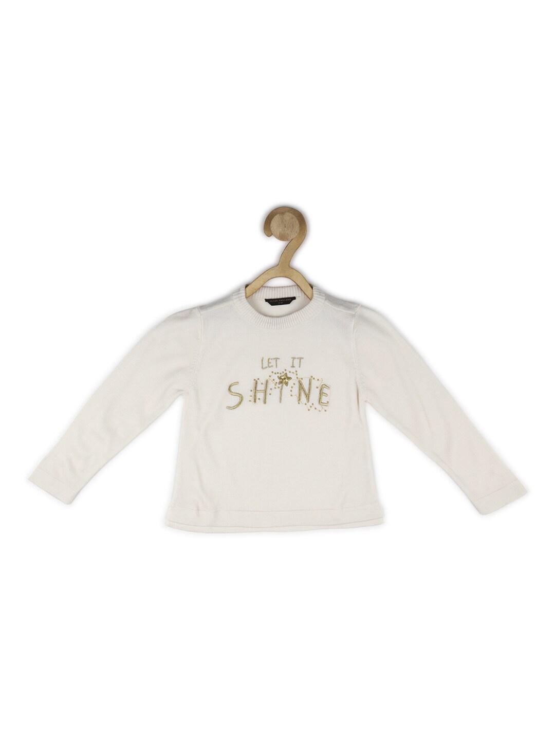 

Peter England Girls Typography Printed Acrylic Pullover, Cream