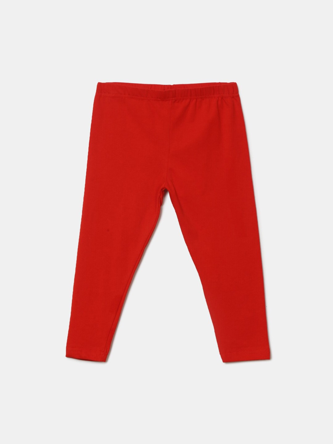 

V-Mart Girls Ankle Length Cotton Lycra Leggings, Red