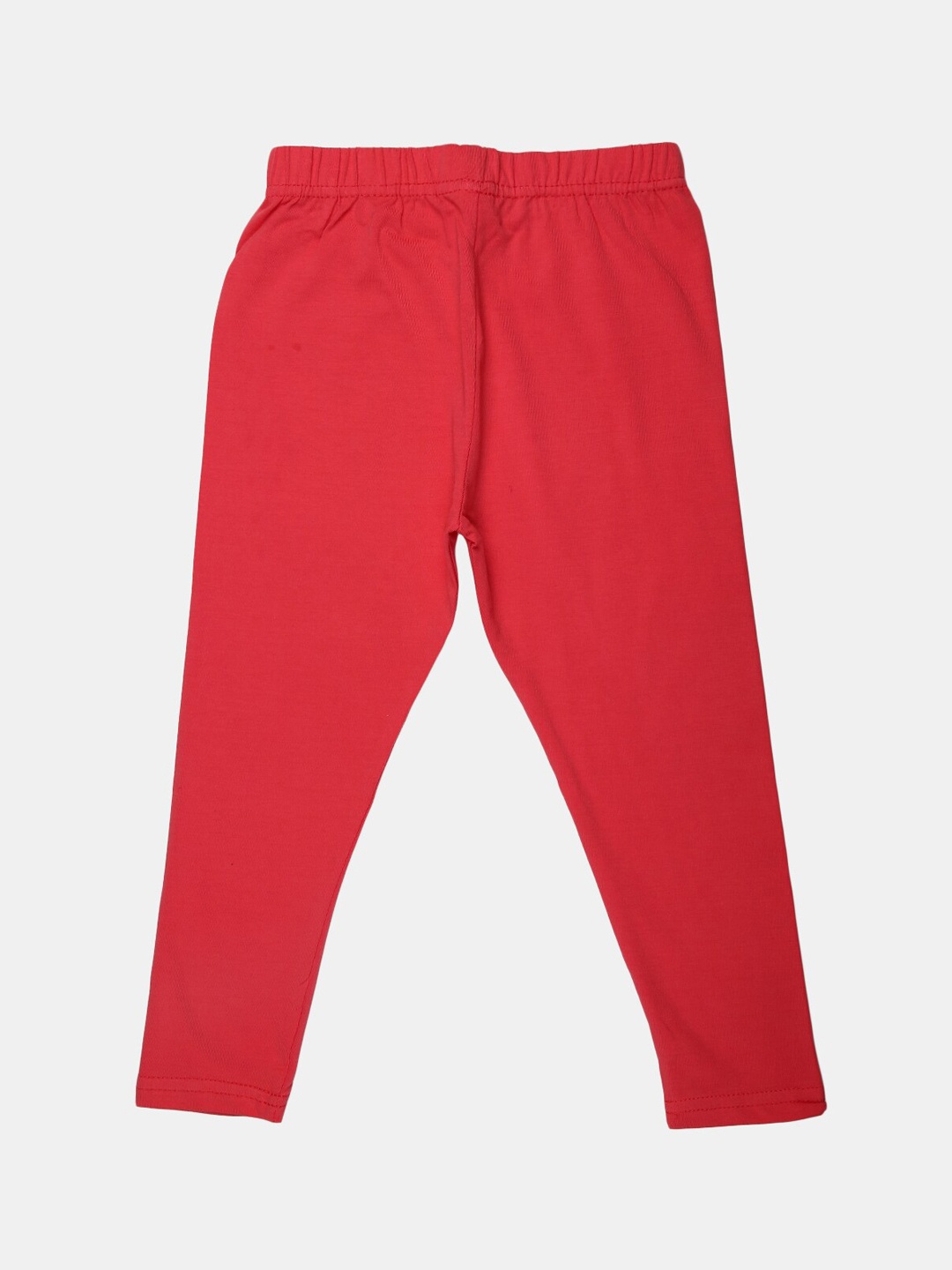 

V-Mart Girls Ankle Length Cotton Lycra Leggings, Orange