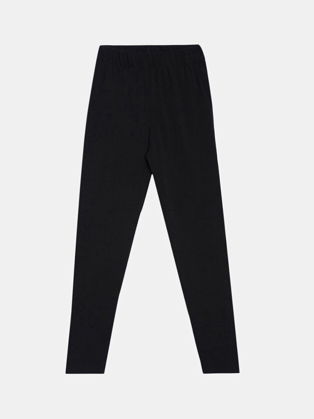 

V-Mart Girls Ankle Length Cotton Lycra Leggings, Black