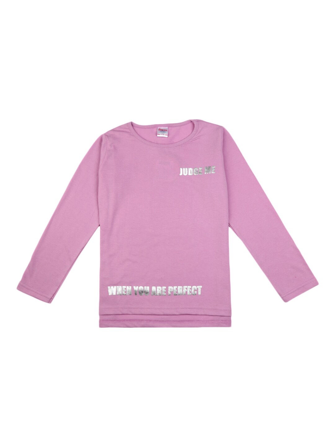 

V-Mart Girls Typography Printed T-shirt, Purple