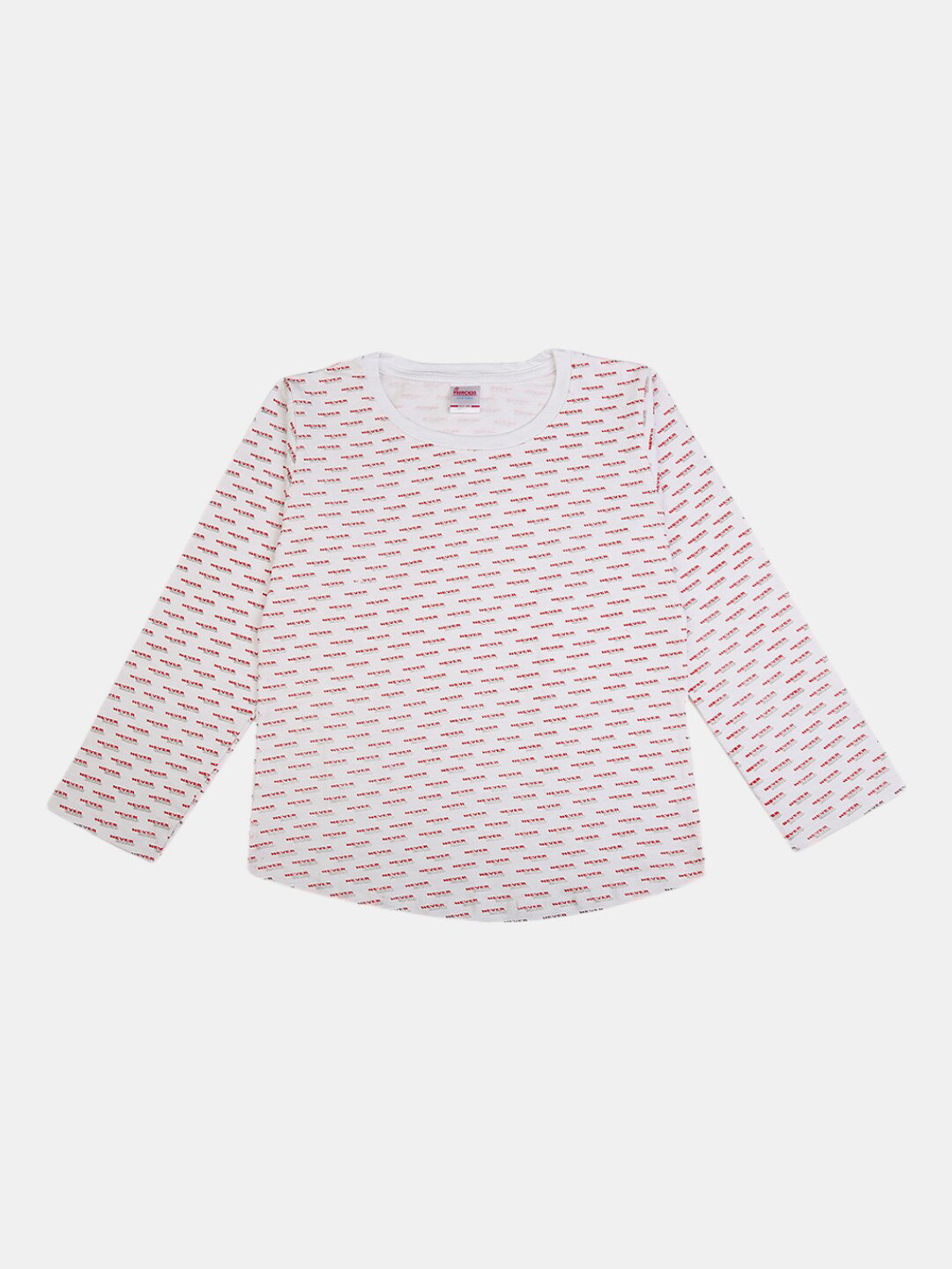 

V-Mart Girls Typography Printed Cotton T-shirt, White