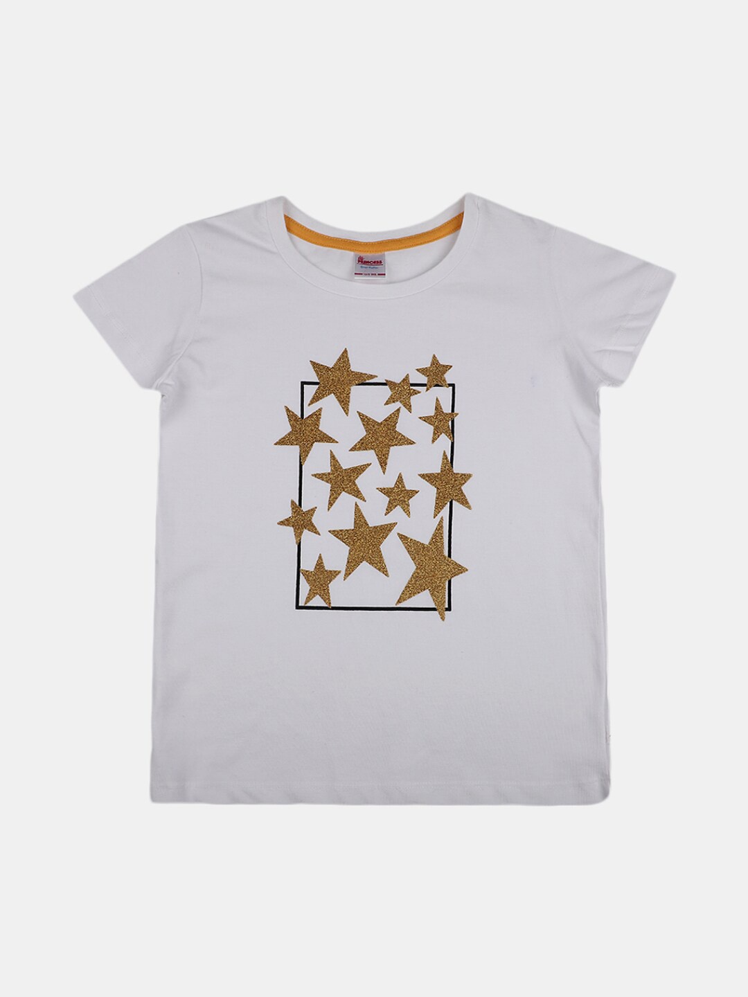 

V-Mart Girls Conversational Printed Cotton T-shirt, White
