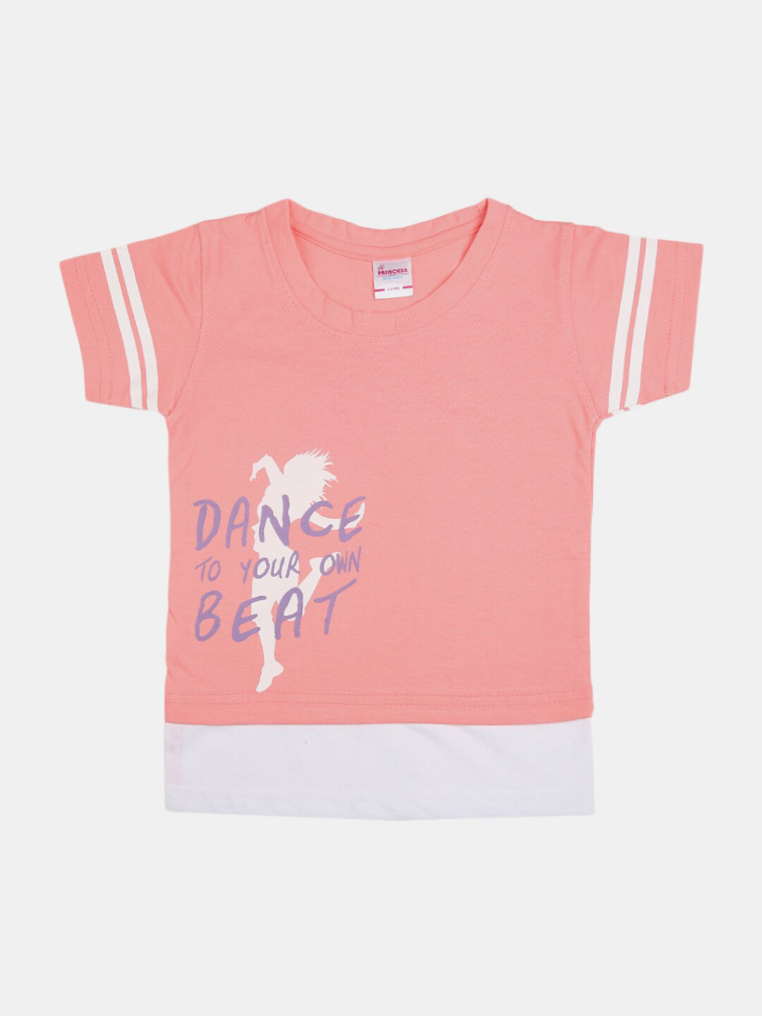 

V-Mart Typography Printed Cotton T-Shirt, Peach