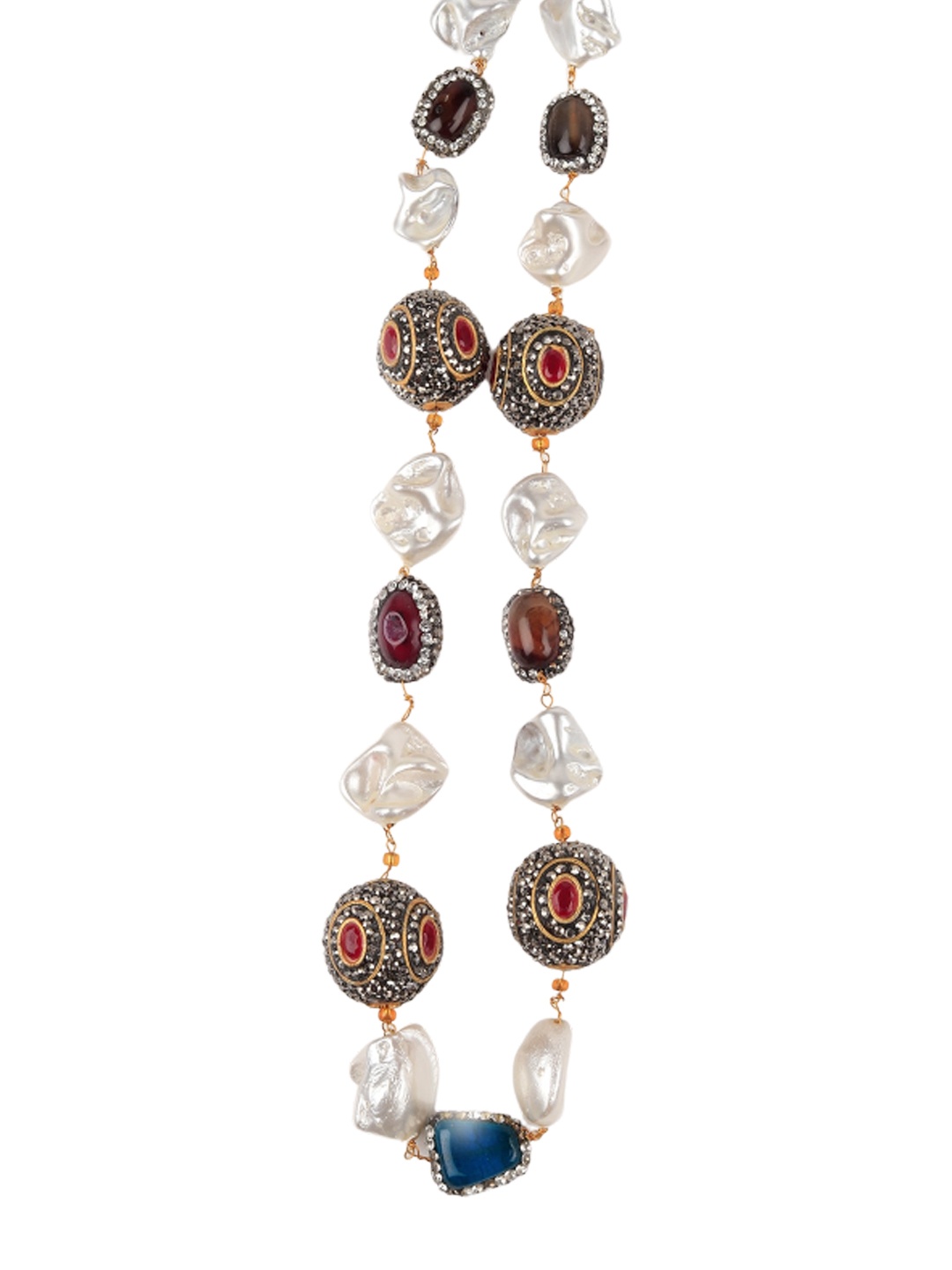 

ODETTE Gold-Plated Beaded Long Necklace