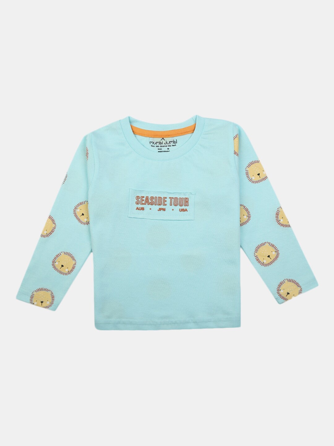 

V-Mart Infants Typography Printed Cotton T-shirt, Blue